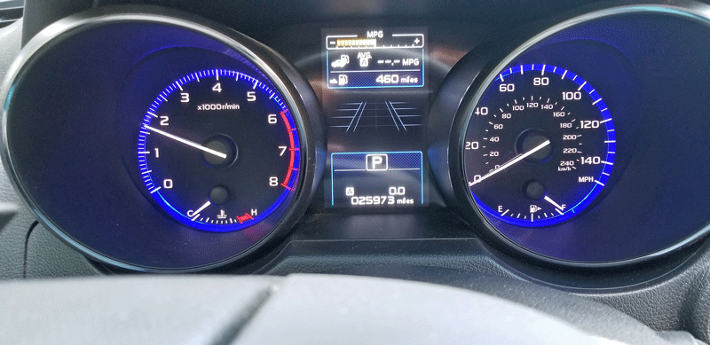 Starting Subaru mileage