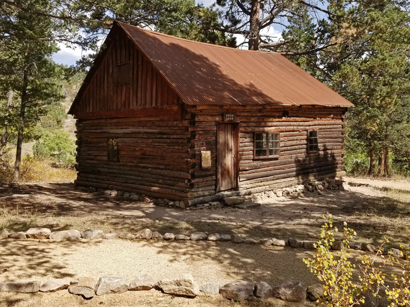 Historic cabin at the picnic area