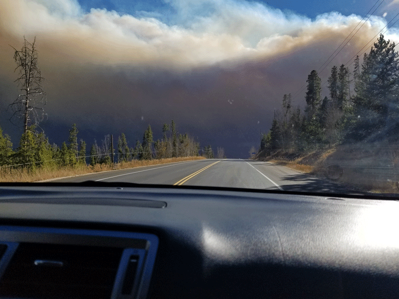 We fully expected to find the road closed ahead . . . 